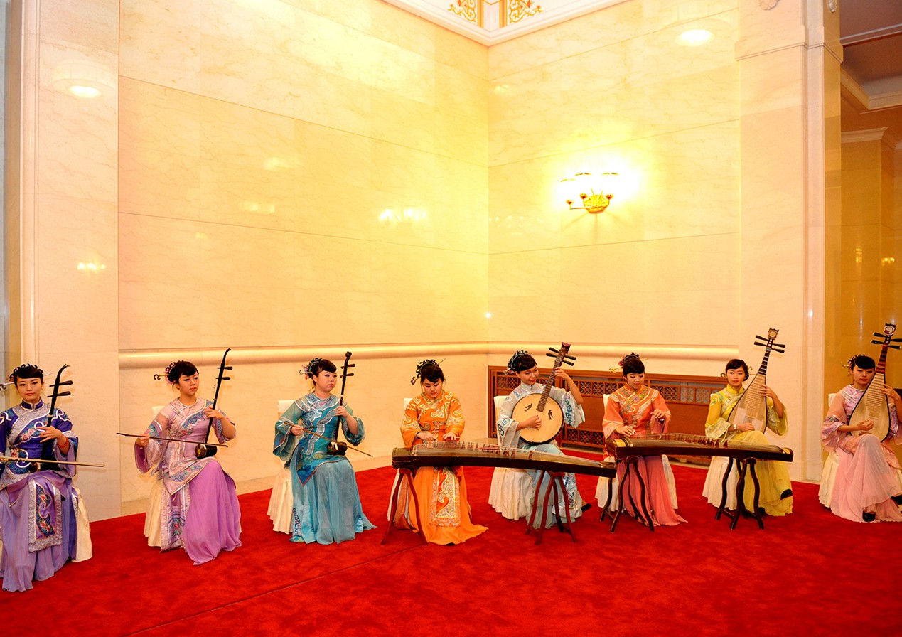 Reception in the Great Hall of the People in Beijing